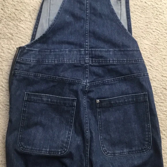 DENIM & CO/ DARK BLUE OVERALLS - Picture 6 of 9